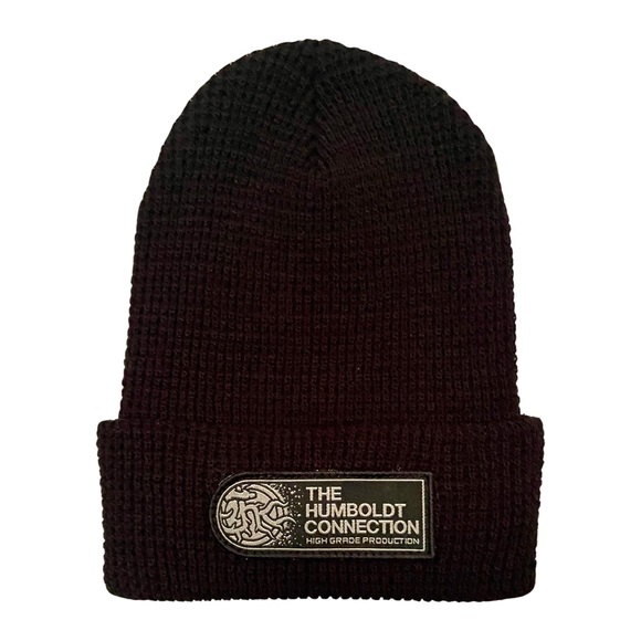 NWT Waffle Cuff Beanie Black - Picture 1 of 1